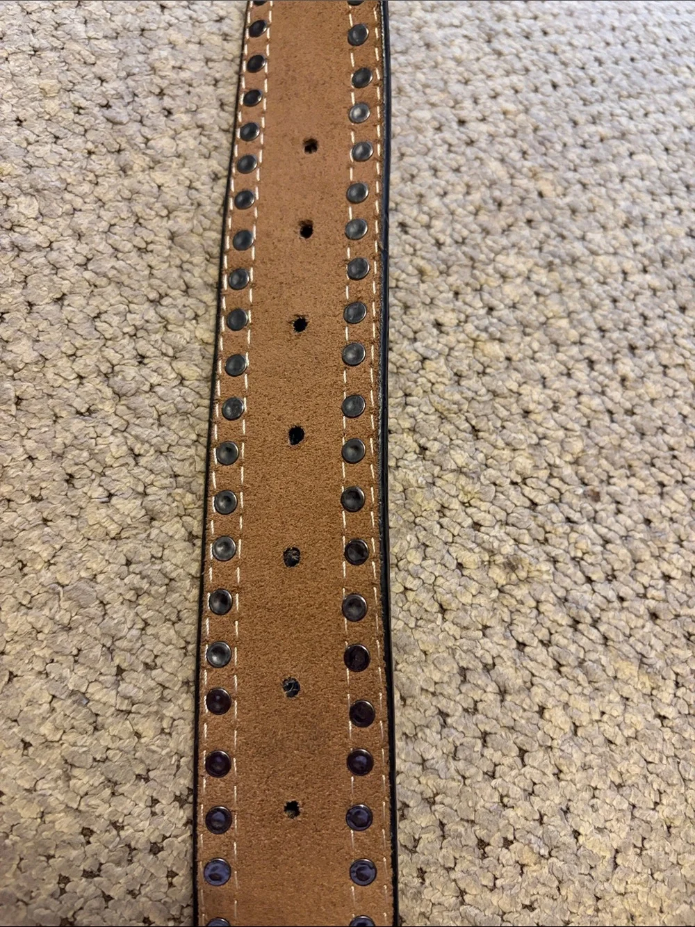 Nocona Ladies Studded Lizard Western Belt N320004601 XL 100% Genuine Leather